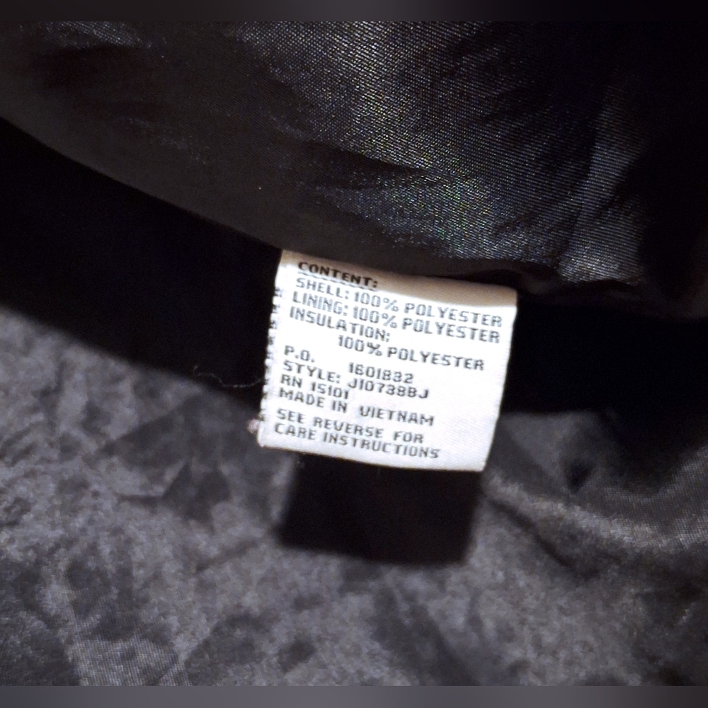 'Jones New York Sport' black & pink Windbreaker jacket, rain jacket, lined Sz. L - Picture 8 of 8